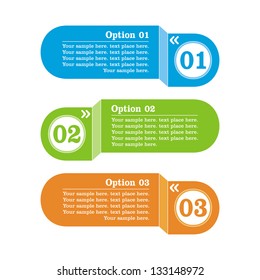 options banner. Vector illustration