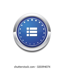 Options Circular Vector Blue Web Icon Button