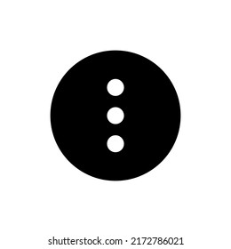 Options icon in black round