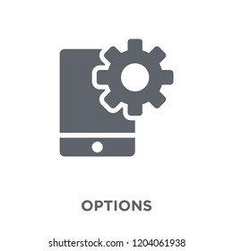 Options icon. Options design concept from  collection. Simple element vector illustration on white background.