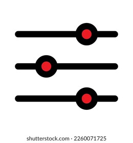 Options icon line isolated on white background. Black flat thin icon on modern outline style. Linear symbol and editable stroke. Simple and pixel perfect stroke vector illustration.