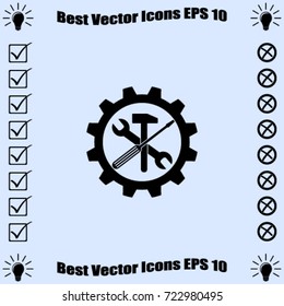 Options  icon, service vector illustration