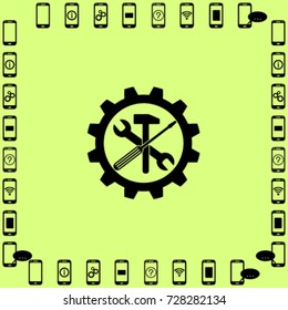 Options  icon, service vector illustration
