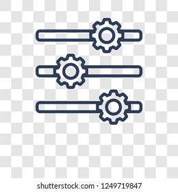 Options icon. Trendy Options logo concept on transparent background from User Interface and Web Navigation collection