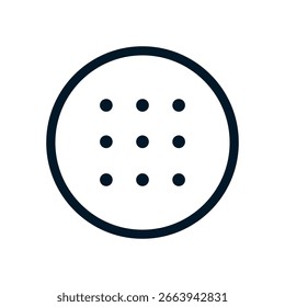 Icono de opciones, signo de logotipo de Vector, ilustración, forma, diseño, icono de interfaz de usuario UX, eps editable