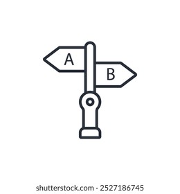 options icon. vector.Editable stroke.linear style sign for use web design,logo.Symbol illustration.