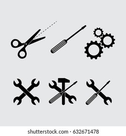 Options icons set vector illustration