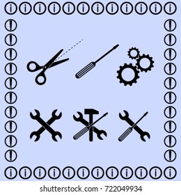 Options icons set vector illustration