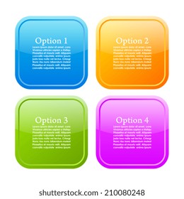 Options info buttons