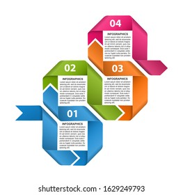 Options infographic, timeline, design template for business presentations or information banner. 