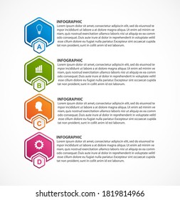Options infographic, timeline, design template for business presentations or information banner.  