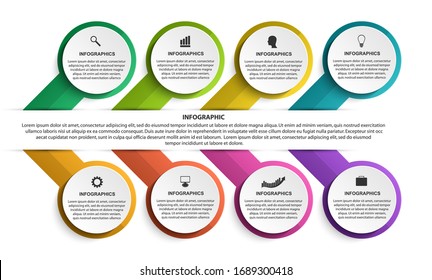 Options infographics template. Infographics for business presentations or information banner. 