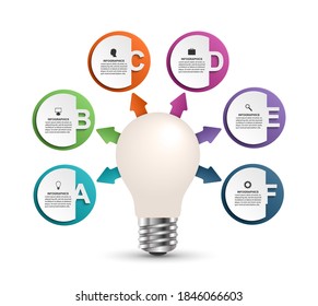 Options infographics template. Infographics for business presentations or information banner. 