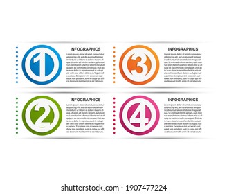 Options infographics template. Infographics for business presentations or information banner. 