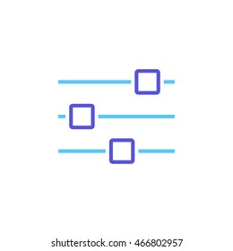 Options line icon, settings outline vector logo, linear pictogram isolated on white, pixel perfect illustration