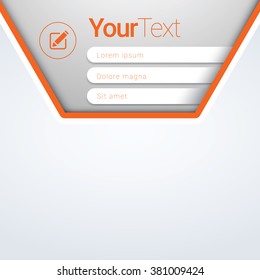 Options Menu List Page Layout Template for Your White Page Design