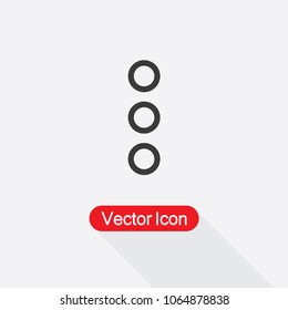 Options Or Menu Vector Icon Eps10
