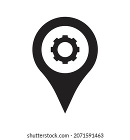 Opciones, pin, ajuste de la ilustración vectorial de diseño de iconos