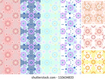 Options shades seamless floral pattern