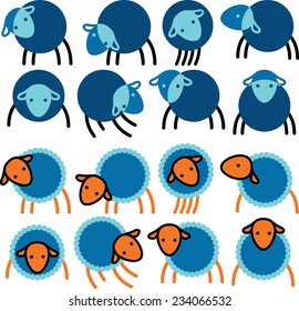 Options silhouette image of sheep