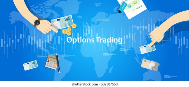 options trading illustration concept market analysis