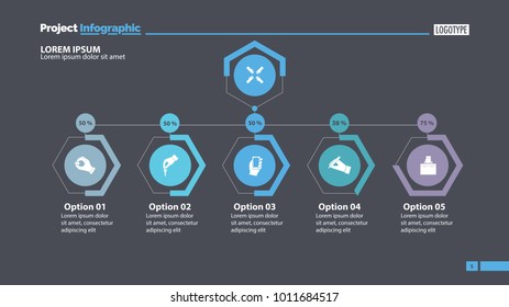  Options Under Main Point Slide Template