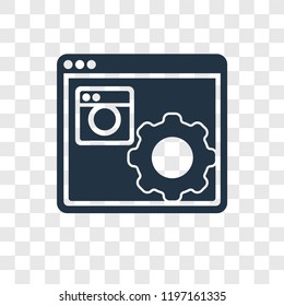 Options vector icon isolated on transparent background, Options transparency logo concept