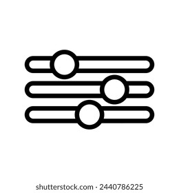 options vector line icon symbol