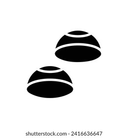 Optometrist Contact Lens Filled Icon Vector Illustration