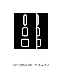 Optometrist Convergence Card Filled Icon Vector Illustration