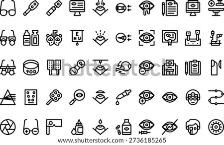 Optometrist And Eye Care Icons Simple vector icon. Illustration symbol design template for web mobile UI element