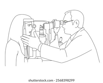 Optometrist Eye Exam Tonometer, health care