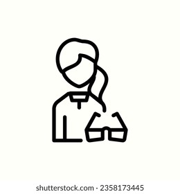 optometrist icon, isolated icon in light background, perfect for website, blog, logo, graphic design, social media, UI, mobile app