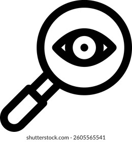 optometrist icon. Thin Linear Style Design Isolated On White Background