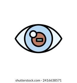 Optometrist Myopia Icon Vector Illustration