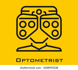 Optometrist vector icon