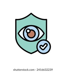 Optometrist Vision Icon Vector Illustration