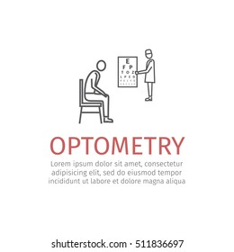 Optometry line icon
