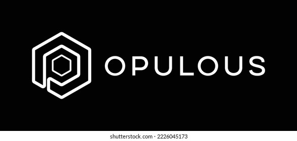 Opulous Music NTFs (OPUL) cryptocurrency logo and symbol vector graphics illustrations template