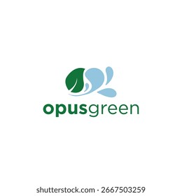 Opus Green Logo Vector Natural