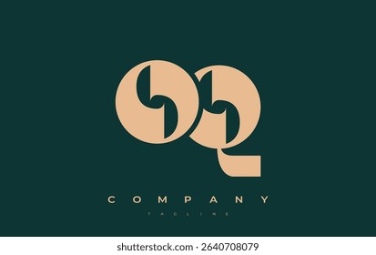 OQ Abstract Geometric Logo Design. Modern and elegant logo design with simplistic typography elements, showcasing branding excellence.