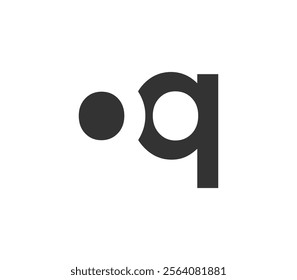 OQ creative geometric initial based modern and minimal logo. Letter o q trendy fonts. Universal professional elegant techno vector design.