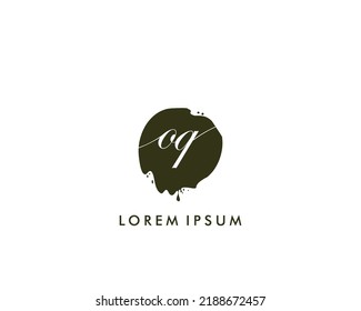 OQ Initial beauty monogram logo Vektorgrafik