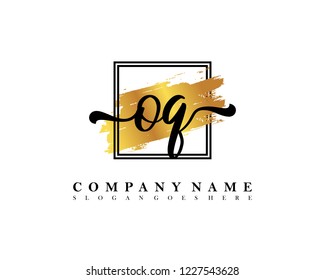 OQ Initial handwriting logo concept