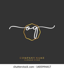 OQ Initial handwriting logo template