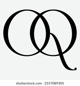 oq Initial Letter Logo Symbol