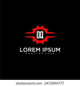 OQ monograma inicial para el Vector de diseño de logotipo automotriz