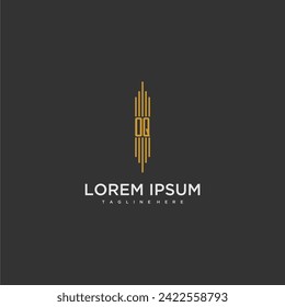 OQ initial monogram business logo