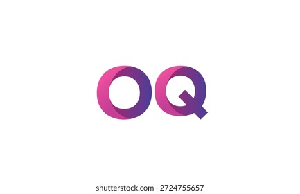 OQ Letter Gradient Monogram Logo for Modern Business Branding
