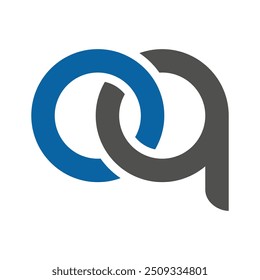 Logo-Vorlage für oq-Buchstabenverknüpfung